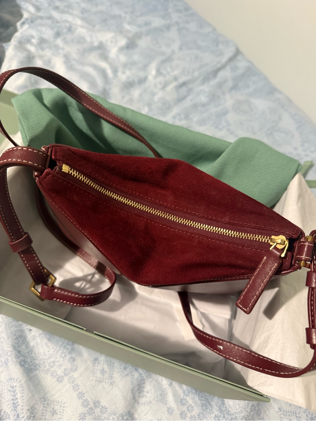 Mlouye Mini Flex In Burgundy — image 5 of 8